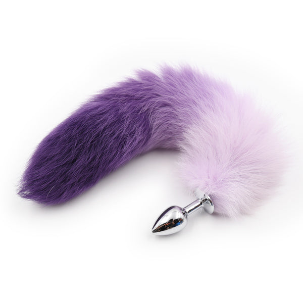 Faux Fur Fox Tail with Metal Anal Plug S