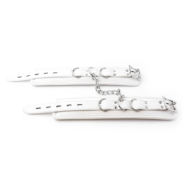 PU Ankle Cuffs With Chain