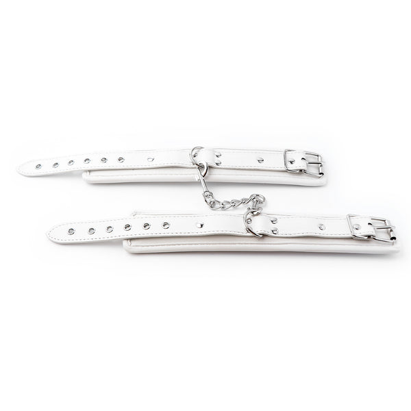 PU Ankle Cuffs With Chain