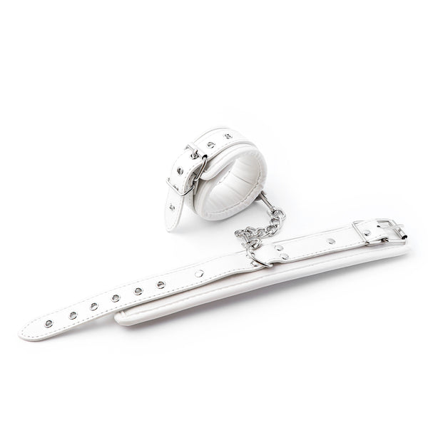 PU Ankle Cuffs With Chain