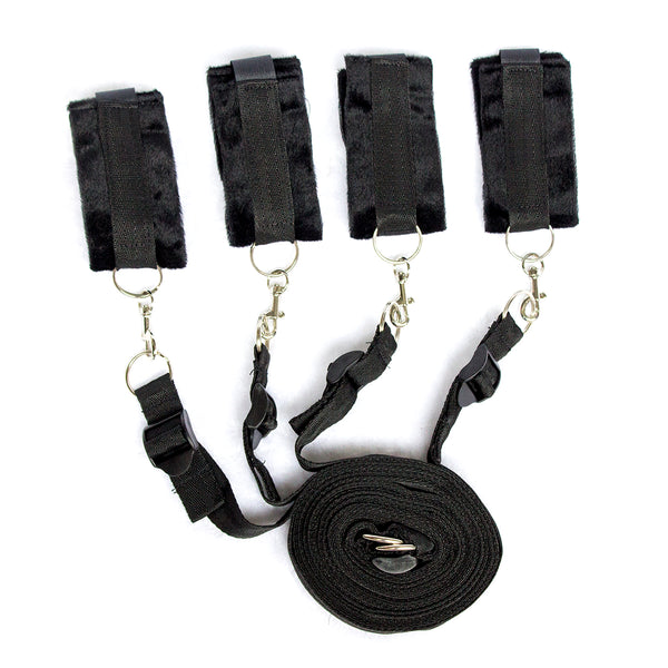 Short Velvet Bed Bondage Restraints