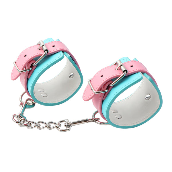 PUレザー手錠手首拘束具