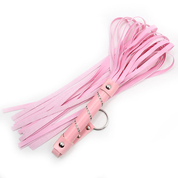Accessoires sexuels BDSM avec fouet orné de bijoux