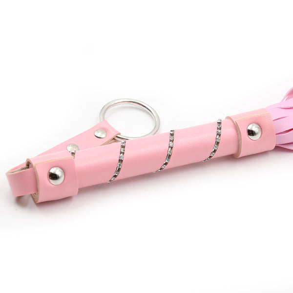Accessoires sexuels BDSM avec fouet orné de bijoux