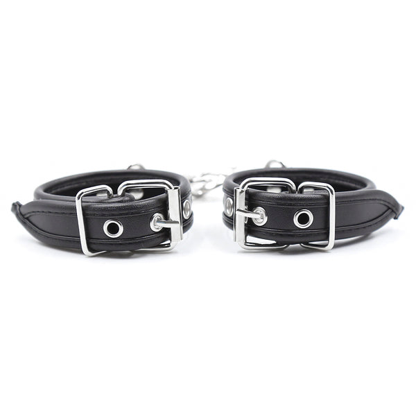 PU Wrist Restraints With Metal Accessories