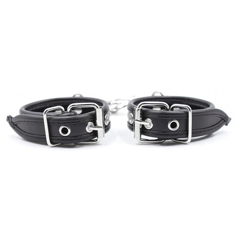 PU Wrist Restraints With Metal Accessories
