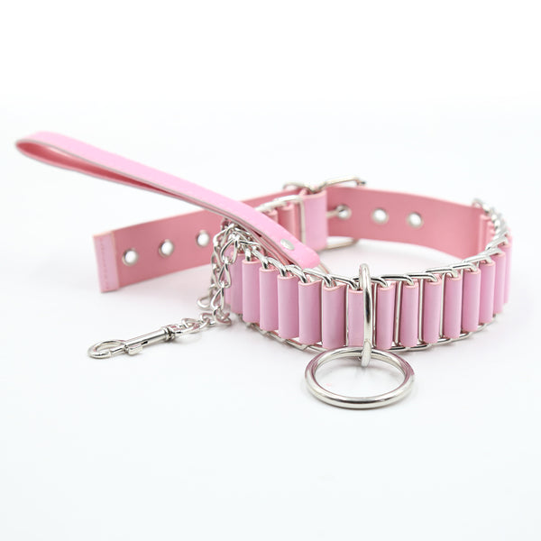 BDSM Collar With Chain Leash