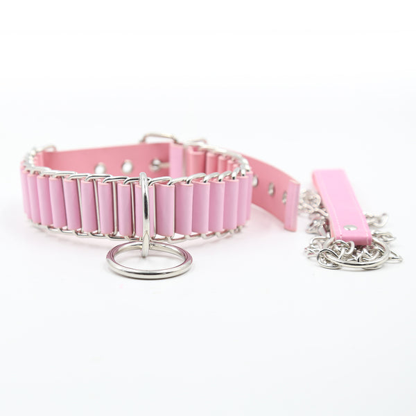 BDSM Collar With Chain Leash