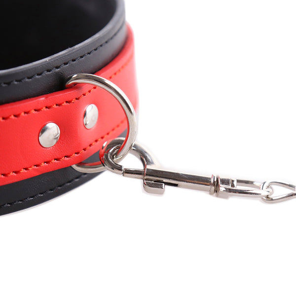 Collier SM PU avec laisse en chaîne